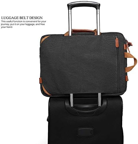 Convertible Canvas Messenger Backpack 17.3 — photo 4