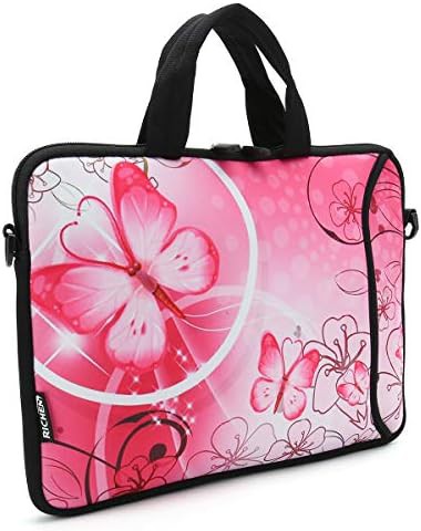 Pink butterfly waterproof sleeve with handle 7 to 10 in — photo 4