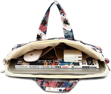 Blue camellia waterproof laptop shoulder case — photo 4