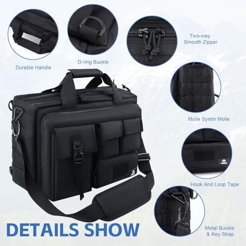 Tactical Military Laptop Briefcase 17.3 in — photo 5