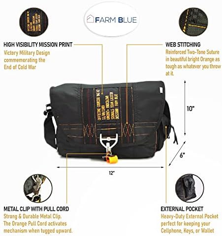 Black waterproof tactical military sling bag — photo 5