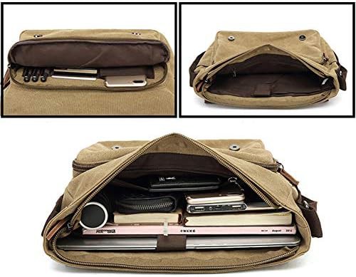 Large Vintage Canvas Travel Crossbody Bag — photo 4