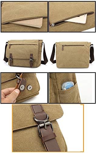 Large Vintage Canvas Travel Crossbody Bag — photo 5