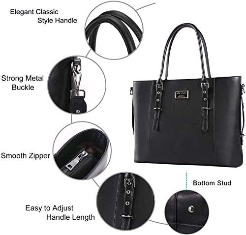 PU leather tote bag 17 in — photo 4
