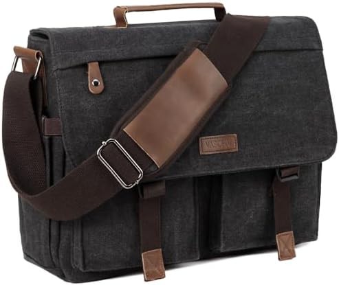 Dark gray commuter shoulder bag 14 in