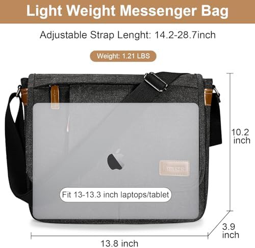 Water resistant canvas work satchel 13 — photo 5