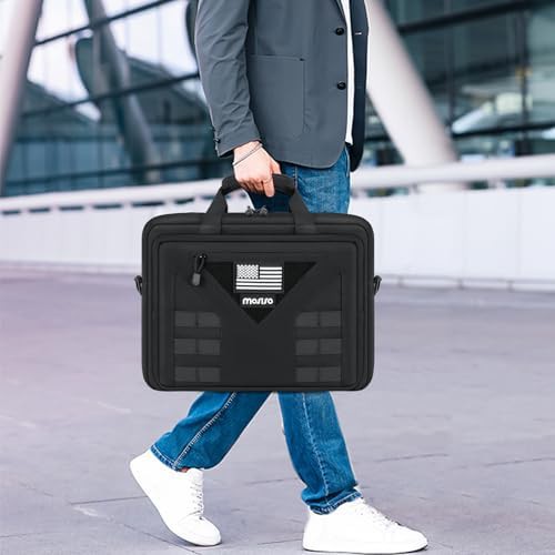 Tactical laptop messenger bag for men 15.6 in — photo 3