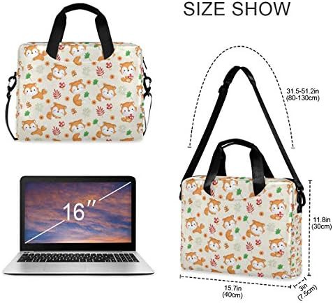 Cute Fox Animal Print Laptop Briefcase — photo 3
