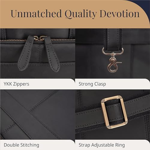 Full-Grain Leather Briefcases for Men — photo 4
