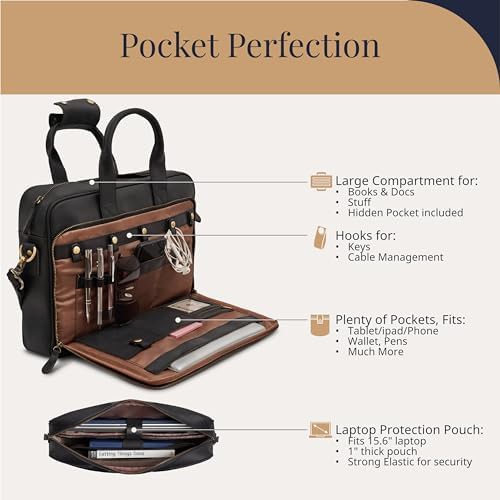 Full-Grain Leather Briefcases for Men — photo 5