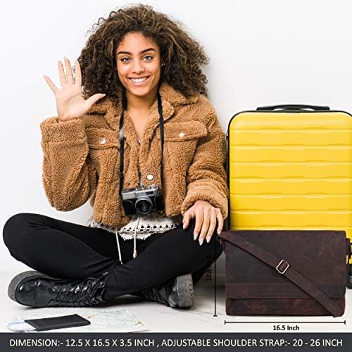 Premium Leather Crossbody for 17 Inch Laptops — photo 4