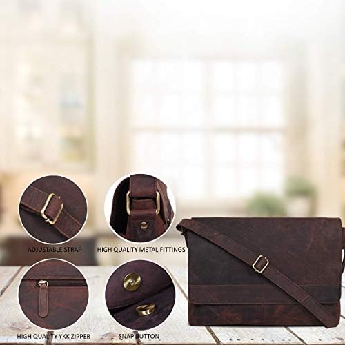 Premium Leather Crossbody for 17 Inch Laptops — photo 5
