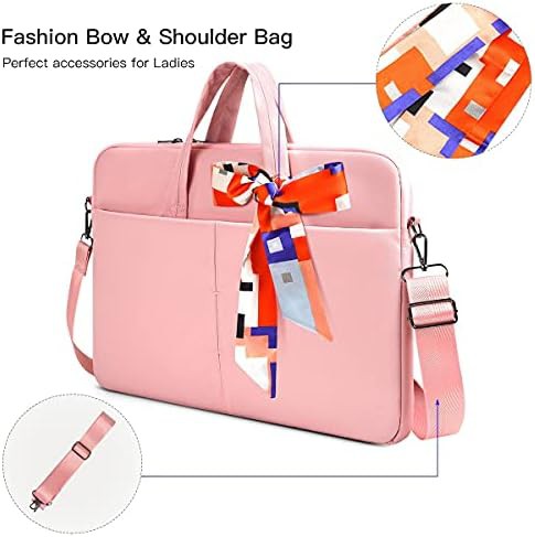 Pink laptop shoulder sleeve briefcase 15 in — photo 5
