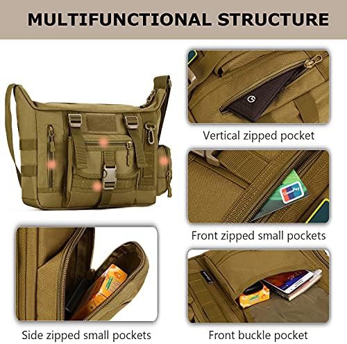 Tactical Nylon Molle Briefcase Crossbody — photo 5