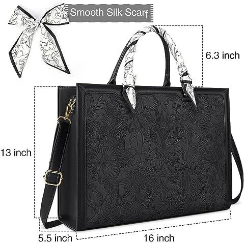 Black lightweight office briefcase 15.6 in — photo 5