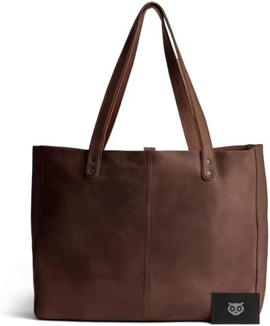 Bourbon Brown Full Grain Leather Tote — photo 5