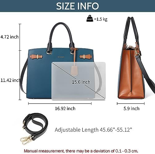 Genuine leather laptop tote purse 15.6 in — photo 4