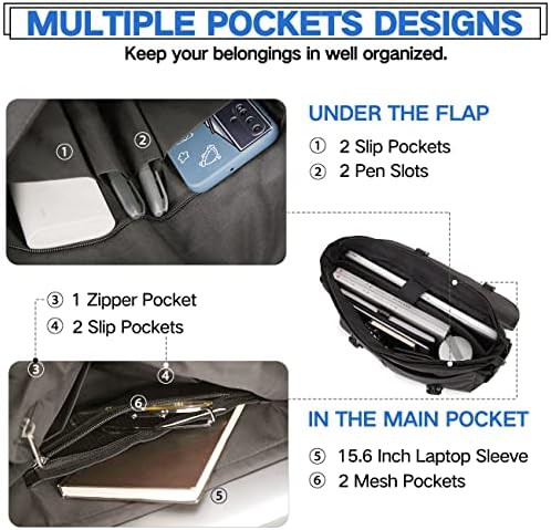 Lightweight Waterproof Business Messenger Bag — photo 4