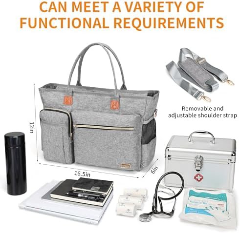 Nurse Tote with Padded Laptop Sleeve — photo 4