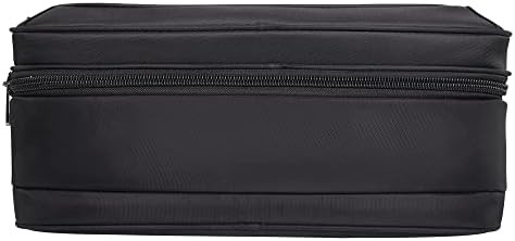 Expandable black canvas briefcase for 17 inch laptops — photo 4