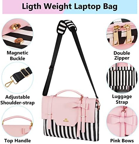 Pink cute computer briefcase sleeve 17 inch — photo 5