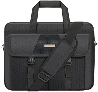 Faux leather black 15.6 inch work portfolio — photo 4