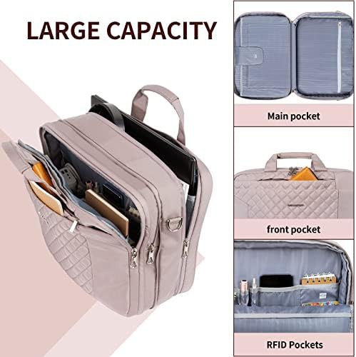 Pink expandable travel laptop briefcase 17 — photo 4