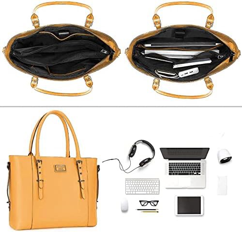 Womens PU leather tote 17.3 in — photo 3