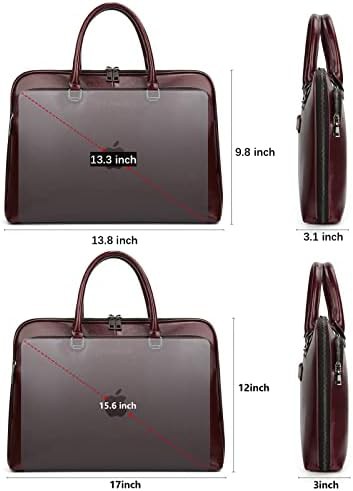 Genuine leather laptop satchel for work — photo 3