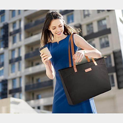 Black Anti-Theft Travel Tote Bag 16 — photo 3