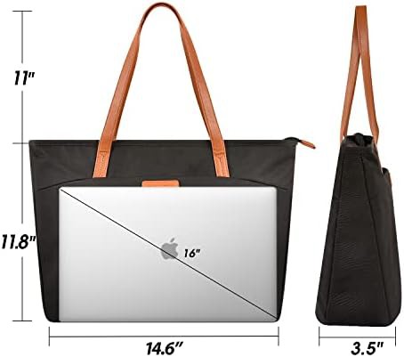 Black Anti-Theft Travel Tote Bag 16 — photo 4