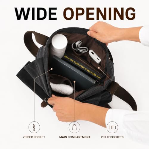 Mocha Brown Canvas Satchel Bag 14 — photo 4