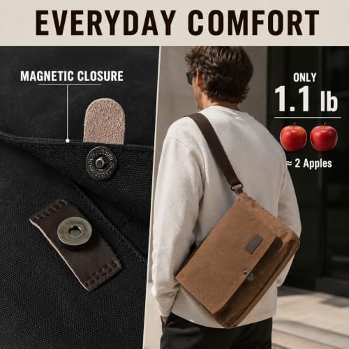 Mocha Brown Canvas Satchel Bag 14 — photo 5