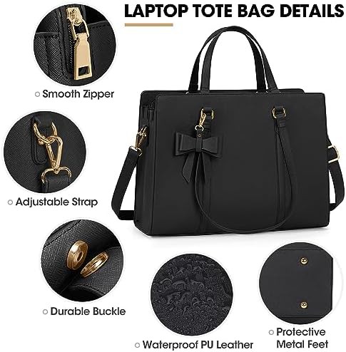 Waterproof leather work tote 15.6 in — photo 5