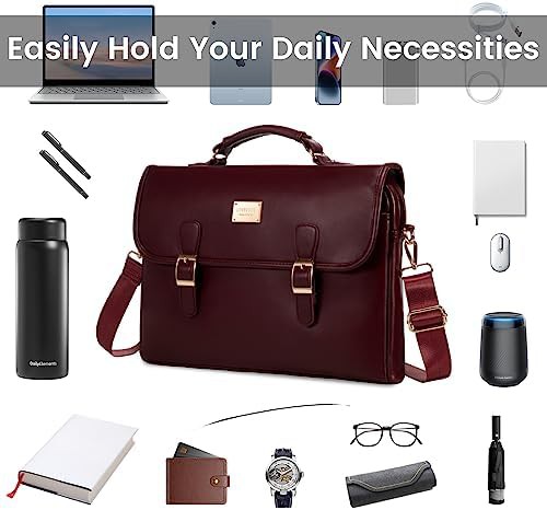 Waterproof leather carrying case 15.6 — photo 3