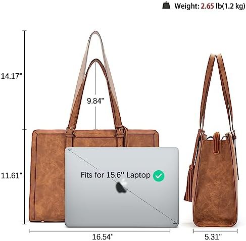 Business office purse shoulder bag 15.6 in — photo 3