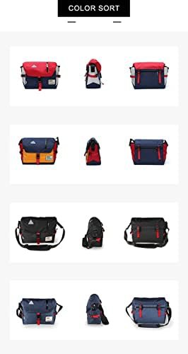 Orange water-resistant cycling messenger bag — photo 4