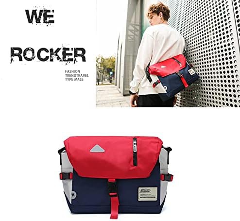 Red multi-compartment cycling crossbody bag — photo 3