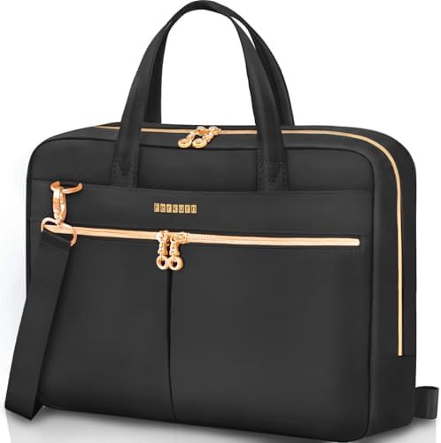 Black shoulder messenger bag for 17 inch laptops