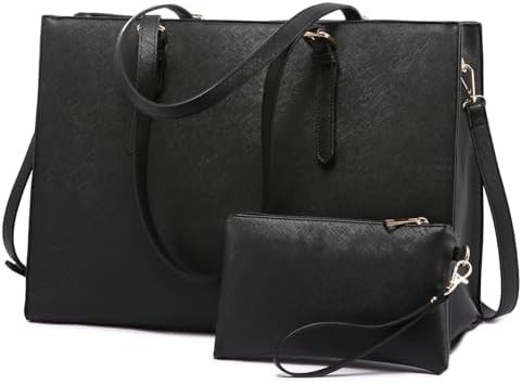 Large travel tote with clutch 17 in