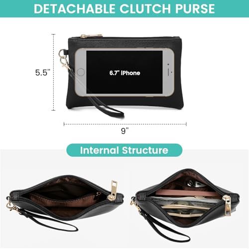 Large travel tote with clutch 17 in — photo 3