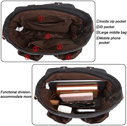 Vintage Canvas Satchel for 13.3 Inch Laptops — photo 4