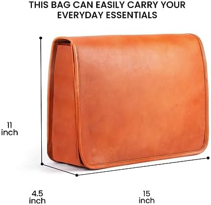 Elegant Enigma Leather Satchel 15 in — photo 4