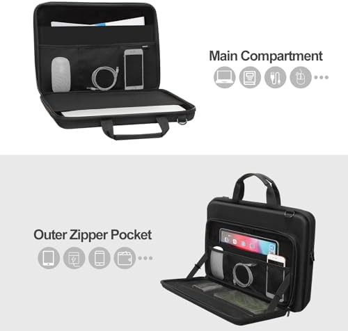 Mens multi compartment computer bag 15.6 inch — photo 3