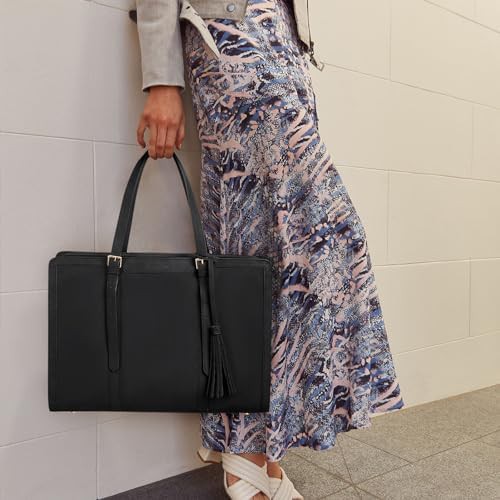 Professional faux leather work tote 15.6 in — photo 3