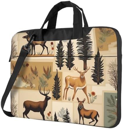 Animals retro farmhouse print 13 inch briefcase