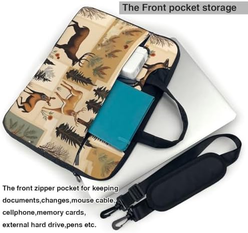Animals retro farmhouse print 13 inch briefcase — photo 4