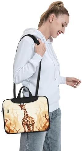 Giraffe pattern slim 13 inch laptop briefcase — photo 3