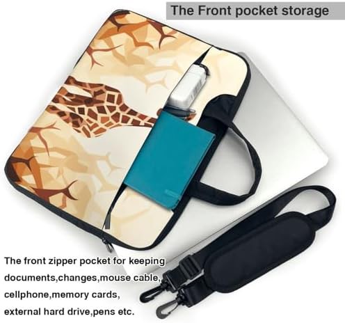 Giraffe pattern slim 13 inch laptop briefcase — photo 5
