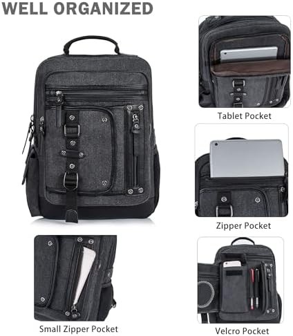 Multi-compartment canvas sling bag 15.6 in — photo 5